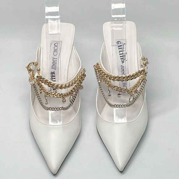 Jimmy Choo JEAN PAUL GAULTIER Bing 90MM Mules size 37.5 - Picture 4 of 15